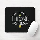 You Sit On A Throne Of Lies! Funny Christmas Fake  Mousepad (Mit Mouse)