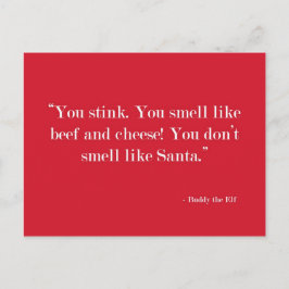 You smell like beef Postcard Feiertagspostkarte