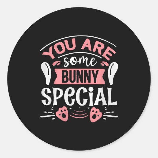 You Some Bunny Special Premium Tri-blend Runder Aufkleber (Vorderseite)