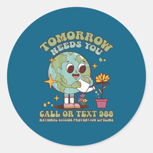 You Suicide Awareness Mental Health S Runder Aufkleber (Vorderseite)