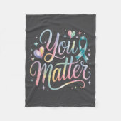 You Suicide Prevention Awareness Fleecedecke (Vorderseite)