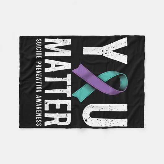 You Suicide Prevention Awareness  Fleecedecke (Vorderseite (Horizontal))