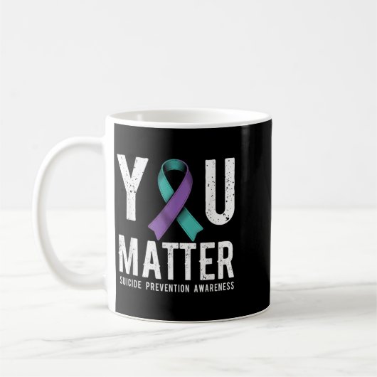 You Suicide Prevention Awareness  Kaffeetasse (Links)