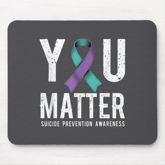 You Suicide Prevention Awareness  Mousepad (Vorne)