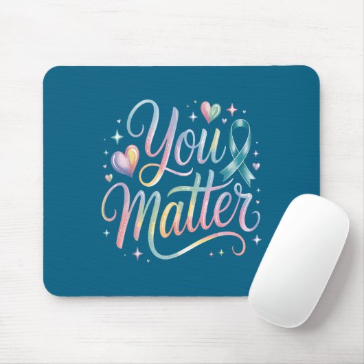 You Suicide Prevention Awareness Mousepad (Mit Mouse)