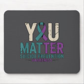 You Suicide Prevention Awareness Ribbon Mousepad (Vorne)