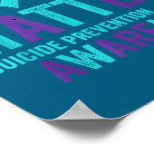 You Suicide Prevention Awareness Ribbon Poster (Ecke)