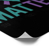 You Suicide Prevention Awareness Ribbon  Poster (Ecke)