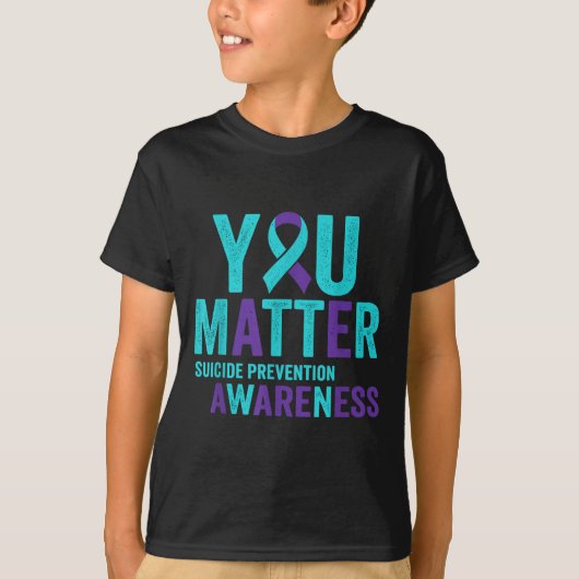 You Suicide Prevention Awareness Ribbon T-Shirt (Vorderseite)
