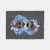 You Suicide Prevention Awareness Semicolon Sunflow Fleecedecke (Vorderseite (Horizontal))