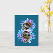 You Suicide Prevention Awareness Semicolon Sunflow Karte (Gelbe Blume)