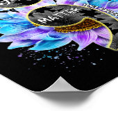 You Suicide Prevention Awareness Semicolon Sunflow Poster (Ecke)