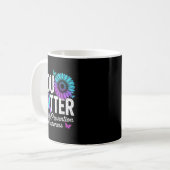 You Suicide Prevention Awareness Teal &amp; Purple Kaffeetasse (Vorderseite Links)