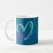 You Suicide Prevention Awareness Teal Purple Heart Kaffeetasse (Links)