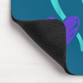 You Suicide Prevention Awareness Teal Purple Heart Mousepad (Ecke)