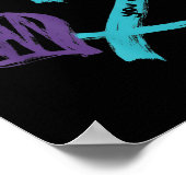 You Suicide Prevention Awareness Teal Purple Heart Poster (Ecke)