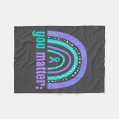You Suicide Prevention Awareness Teal Purple Rainb Fleecedecke (Vorderseite (Horizontal))