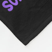 You Suicide Prevention Awareness Teal Purple Ribbo Fleecedecke (Ecke)