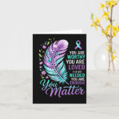 You Suicide Prevention Mental Health Awareness  Karte (Gelbe Blume)