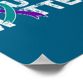 You Suicide Prevention Month Teal Purple Ribbon Gi Poster (Ecke)