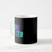 You - Suicide Prevention Teal Purple Awareness Rib Kaffeetasse (Vorderseite Links)