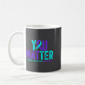 You - Suicide Prevention Teal Purple Awareness Rib Kaffeetasse (Links)