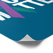 You - Suicide Prevention Teal Purple Awareness Rib Poster (Ecke)