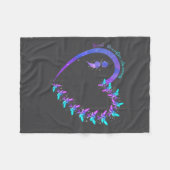 You Suicide Prevention Teal Purple Awareness Ribbo Fleecedecke (Vorderseite (Horizontal))