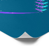 You Suicide Prevention Teal Purple Awareness Ribbo Poster (Ecke)