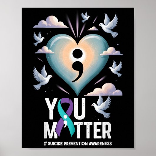 You Suicide Prevention Week Mental Health Awarenes Poster (Vorne)
