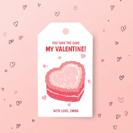You Take the Cake Valentine Gift Tag Geschenkanhänger