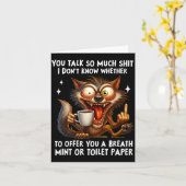 You Talk So Much I Don't Know Whether To Offer You Karte (Gelbe Blume)