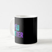 You Teal Purple Ribbon Suicide Prevention Awarenes Kaffeetasse (Vorderseite Links)