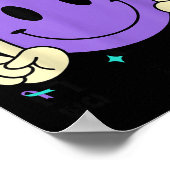 You Teal Purple Ribbon Suicide Prevention Awarenes Poster (Ecke)