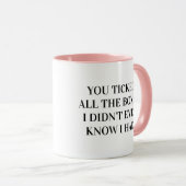 You Tick All The Boxes Girlfriend Tasse (VorderseiteRechts)