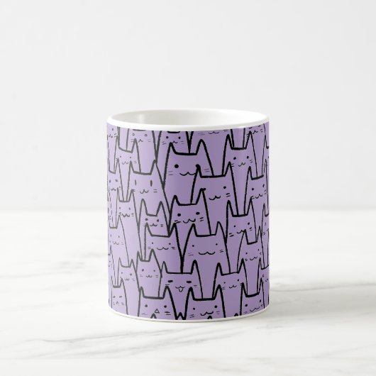 You’ve Cat to Be Kitten Me Right Meow – Violet Kaffeetasse (Mittel)