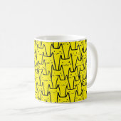 You’ve Cat to Be Kitten Me Right Meow – Yellow Kaffeetasse (VorderseiteRechts)