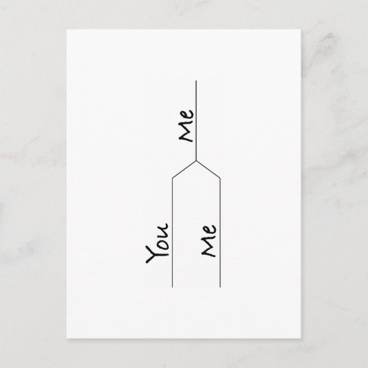 "You Vs. Me" März "Madness Style Bracket" Postkarte (Vorderseite)