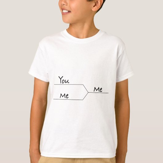 "You Vs. Me" März "Madness Style Bracket" T-Shirt (Vorderseite)