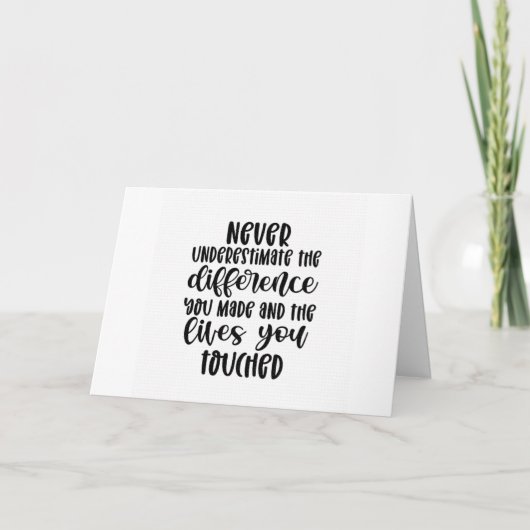 YOU WILL BE MISSED AT THE OFFICE "RETIREMENT" KARTE (Vorderseite)