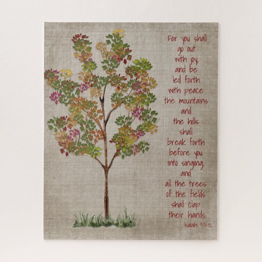 You will go out with Joy Isaiah 55 verse Puzzle (Vertikal)