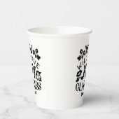 You Will Have Joy and Gladness Inspirational Quote Pappbecher (Links)