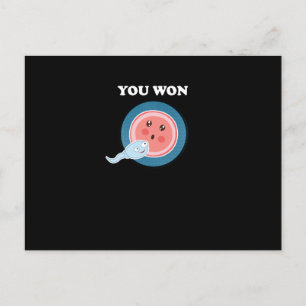 You Won Human Embryology Evolution Science Feiertagspostkarte