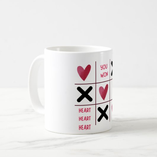 You Won My Heart Kaffeetasse (Vorderseite Links)