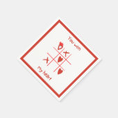 'You Won My Heart' Valentine's Day Sweet Whimsy  Serviette (Ecke)