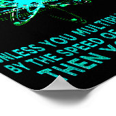 You You Energy Funny Physicist Physics Lover Poster (Ecke)