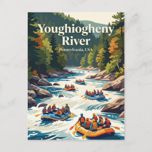 Youghiogheny River, Pennsylvania, USA Postkarte