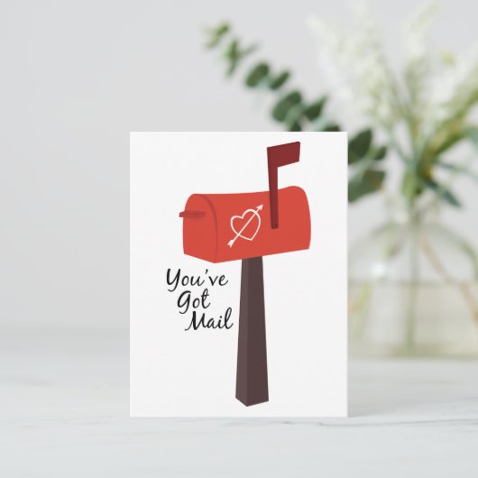 Youhv Got Mail Postkarte (Stehend Vorderseite)