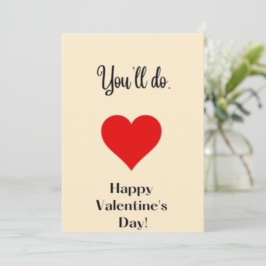 You'll do. feiertagskarte (Stehend Vorderseite)