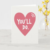 Youll Do Heart Love Card Karte (Gelbe Blume)